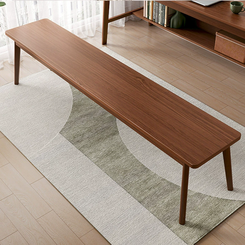 Длинная скамья для переобувания, оптом, домашняя, простая, цвет ореха, обеденный стол, длинная скамья, табурет для прикроватной тумбочки, длинный стул