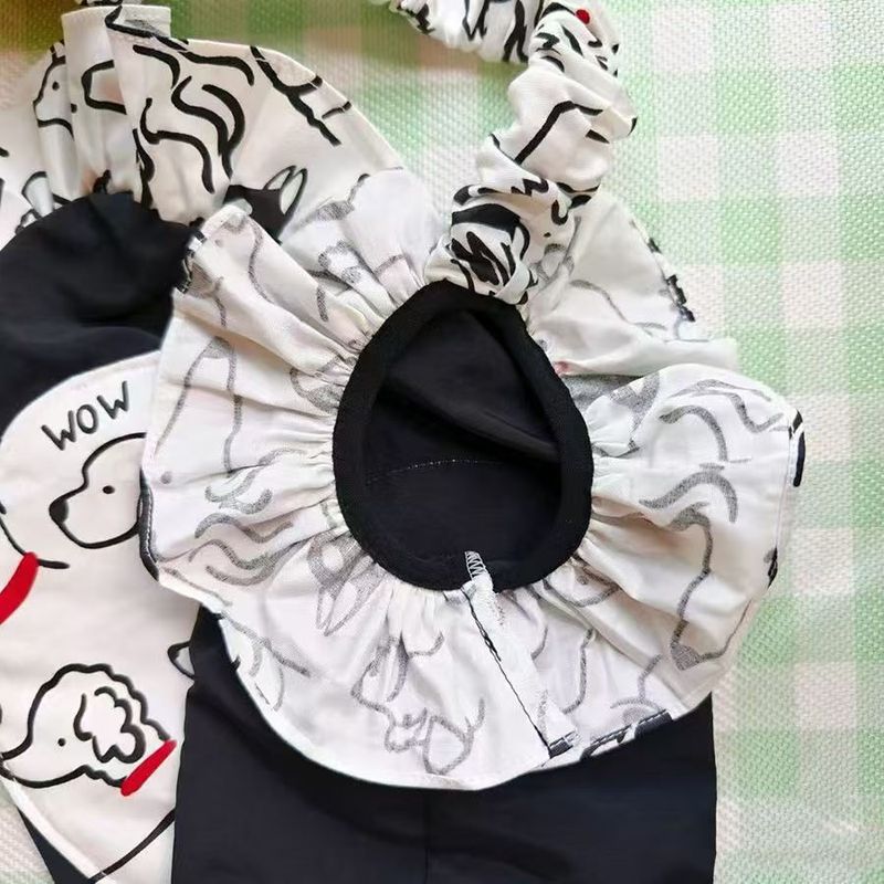 新品狗狗宠物衣服可爱花边公主风护肘金毛萨摩阿拉斯加防脏护膝|undefined