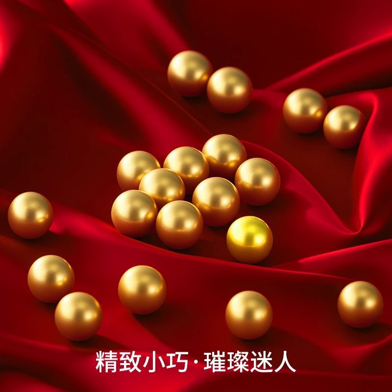 18K Gold Bead Au750 Gold Bead Gold Nugget Loose Bead K Gold Wish Bead Bracelet Ancient Method Handmade Bracelet Matching Bead Shuibei Gold