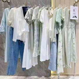 杭州女装品牌25夏之写时尚简洁风连衣裙套装上衣裤裙杂款混批清仓