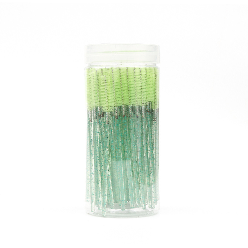 Cepillo de pestañas con mango de cristal