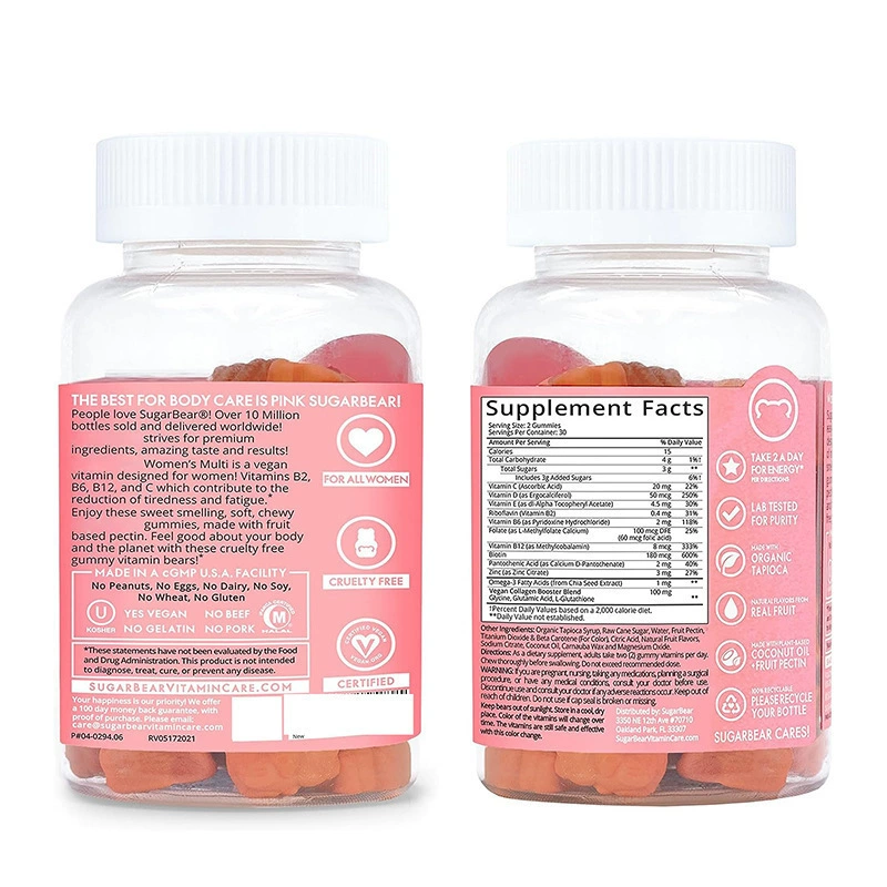 Женские мультивитаминные жевательные конфеты — бестселлер, мультивитамины различных форм и вкусов, поддерживают бренд OE m.