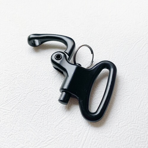 Directly supplied zinc alloy electrophoretic webbing buckle, luggage accessories beak buckle, beak buckle outdoor sports matte black carabiner