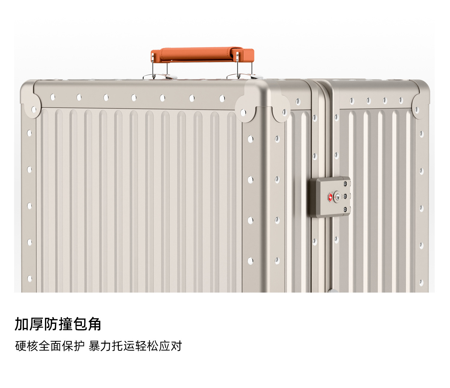 All-aluminum magnesium alloy high-quality premium business travel luggage suitcase 20-inch carry-on trolley 26-inch large capacity three-seven opening