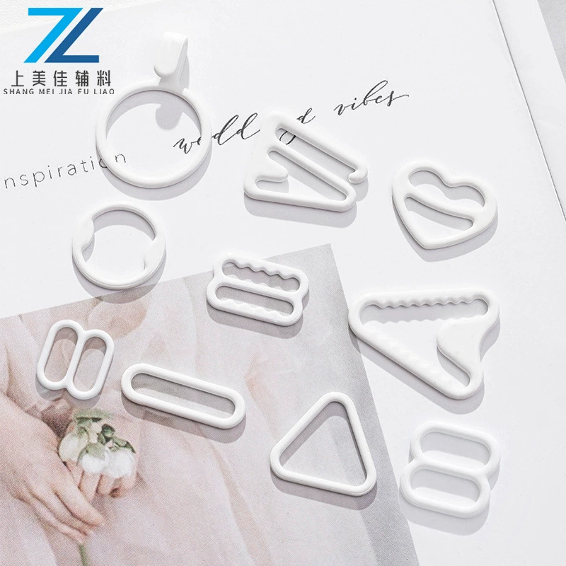 Многоцветная резиновая регулируемая пряжка для защиты окружающей среды нейлонового металлического нижнего белья застежка на плече 089 сплав пряжка на груди