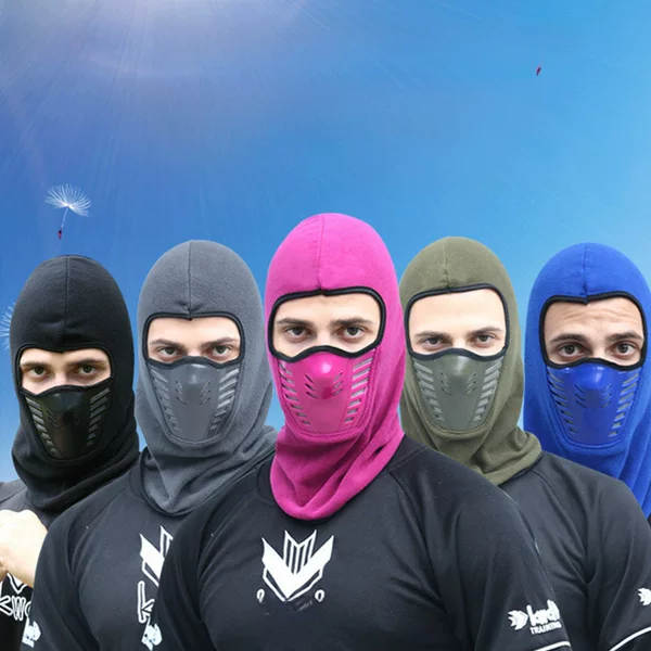 Winter Cycling Warm Windproof Headgear Bicycle Fleece Mask Ski Mask Outdoor Cycling Headgear Face Protection