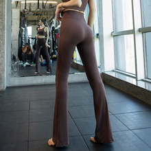 瑜伽微喇叭裤女外穿高腰显瘦收腹跑步运动套装女修身舞蹈健身长裤