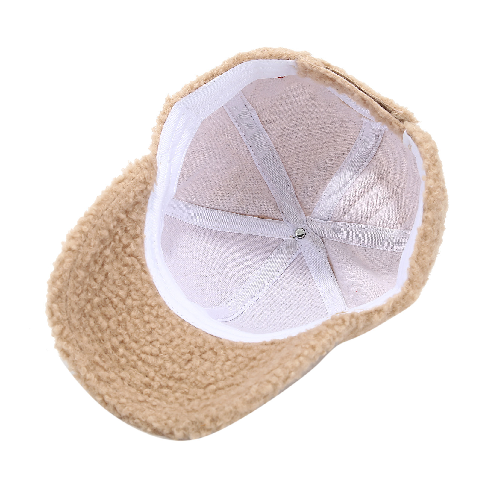 Winter Lamm Wolle Baseball Caps Für Kinder Baby Kinder Warme Dicke Feste Farbe Golf Caps Mädchen Junge Sport Gebogene Krempe Visiere Hut – Detail 27