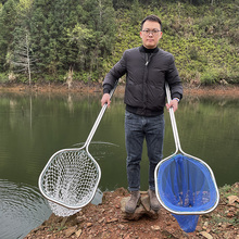 不锈钢抄网捞鱼网渔具一体打鱼网超硬鱼捞海鲜赶海工具网抄捞子琛