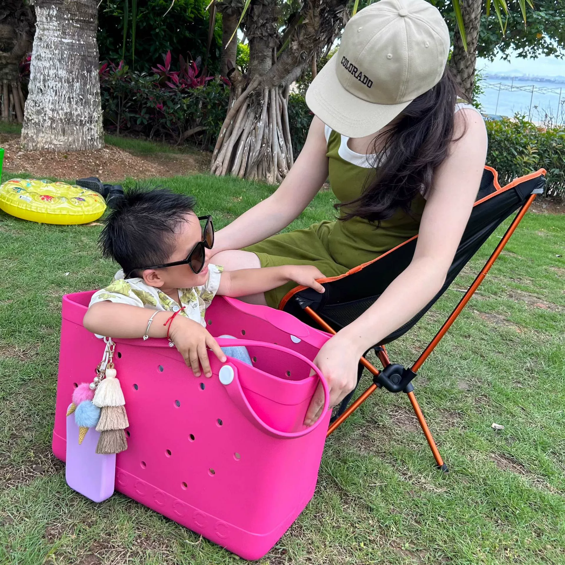 Емкая пляжная organizer bag для плавания