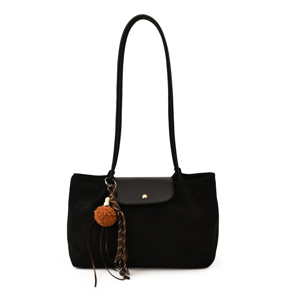 Capacious retro shoulder bag, underarm bag