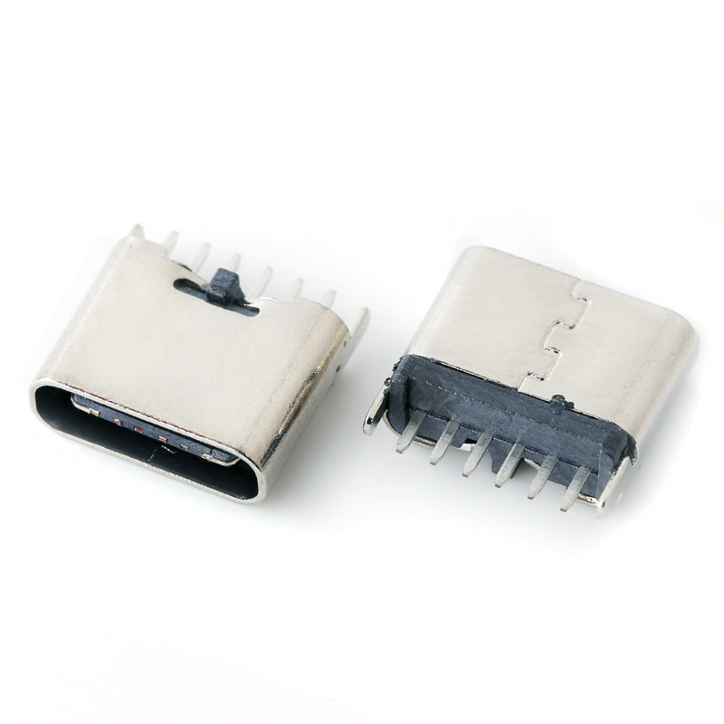 縦型type-c usb母座3.1沈板合板側パッチテスト6p/16p/24p充電インターフェイス|undefined