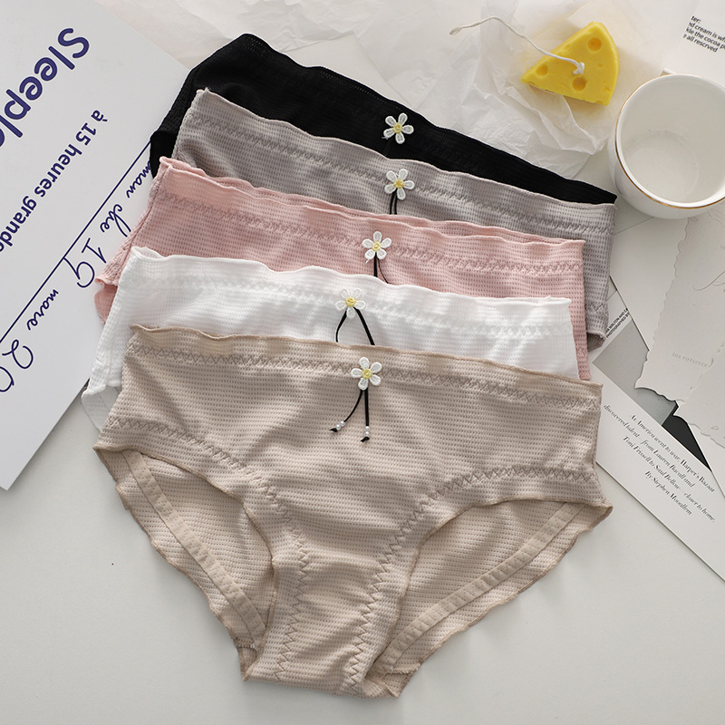 Japanese breathable silk cute sports elastic pants for students