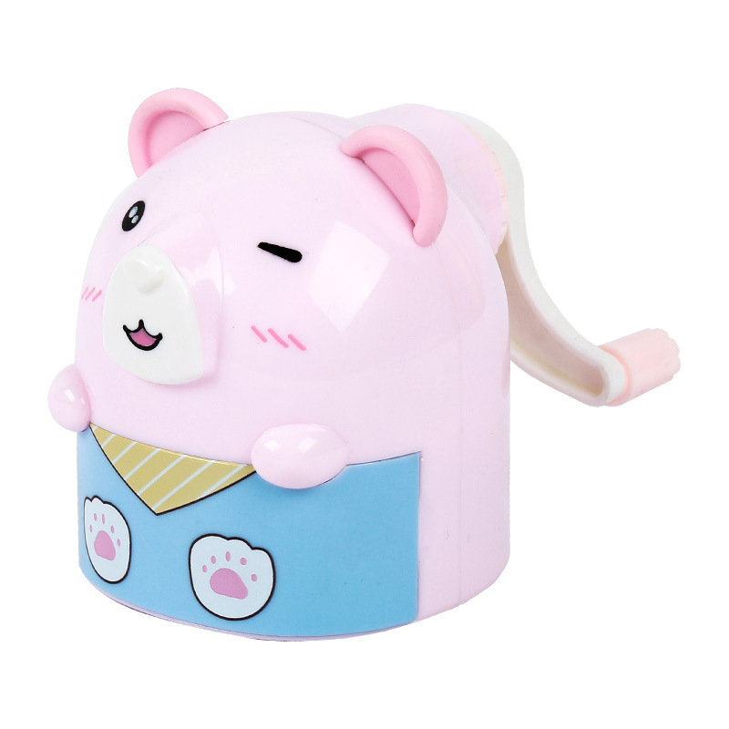 Sacapuntas de lápiz de animales creativos 7732 Sacapuntas de lápiz de oso lindo Sacapuntas de lápiz de mano de ahorro de trabajo Sacapuntas de lápiz automático