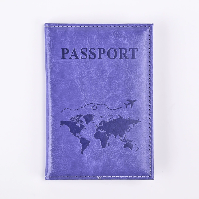 Passport case, polyurethane protective cover, compact 10.8×10.2×0.7 cm, multi-color options