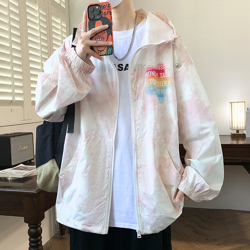 Ice Silk Sun Protection Clothing Men's Jacket Men's Coat Teenager Summer New Fashionable Casual Outdoor Fishing Sun Protection Clothing