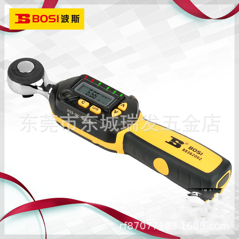 波斯工具 数显扭力扳手 可调式力矩预置式扭矩 台湾扭力工具板手