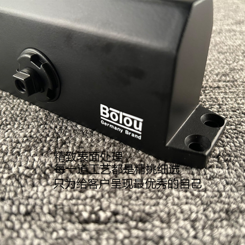 KFC door closer hydraulic buffer with framed glass sliding door track type door returner black