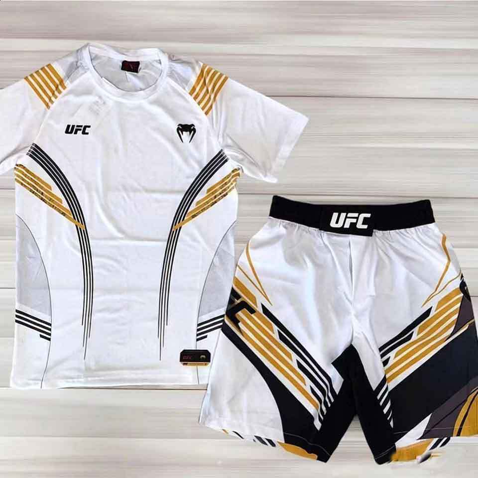 Boxing and Sanda 2026 New Hot-Selling Brazilian Jiu-Jitsu Free-Style Mixed Martial Arts Sports Fitness Short-Sleeve Shorts Set