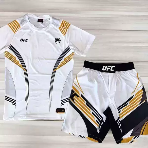 Boxing and Sanda 2026 New Hot-Selling Brazilian Jiu-Jitsu Free-Style Mixed Martial Arts Sports Fitness Short-Sleeve Shorts Set
