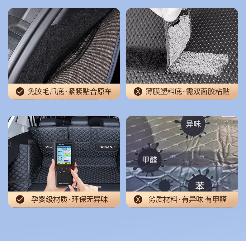 Suitable for 2017-2026 Tiguan L five-seater, full-coverage trunk mat, Tiguan L-Pro thickened trunk mat