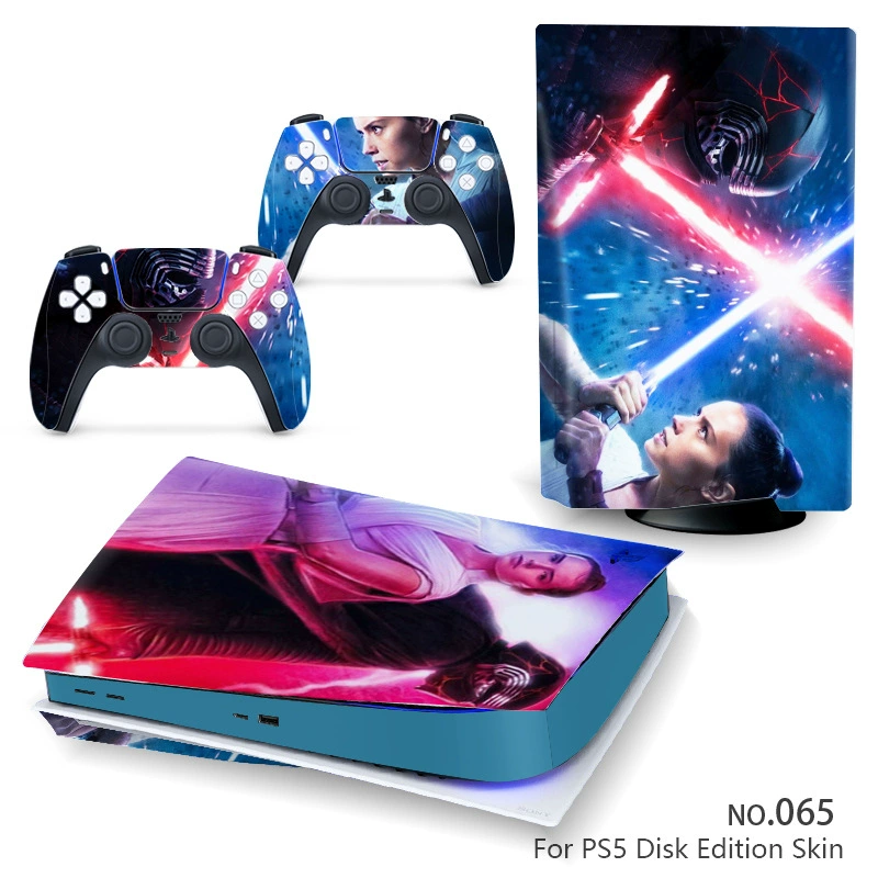 Наклейка‑скин для консоли (Sony) PS5, 5 предметов, декоративная виниловая защита, для дисковой и цифровой версий