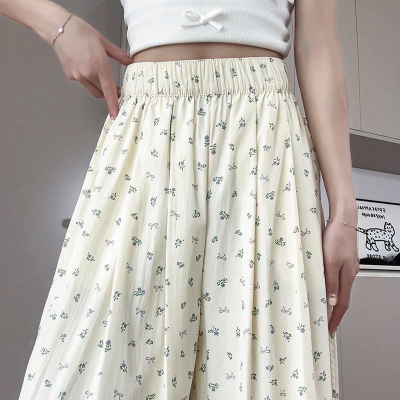 Girls' summer thin pants, 2026 new style, loose casual pants for older children, wide-leg pants for outerwear.