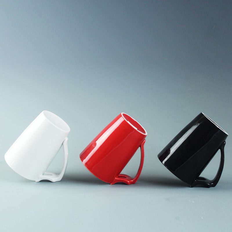 Taza de enjuague boca seca Taza de lixiviación Taza creativa Taza de boca de cerámica Regalo de marca de baño Taza de enjuague bucal de cerámica