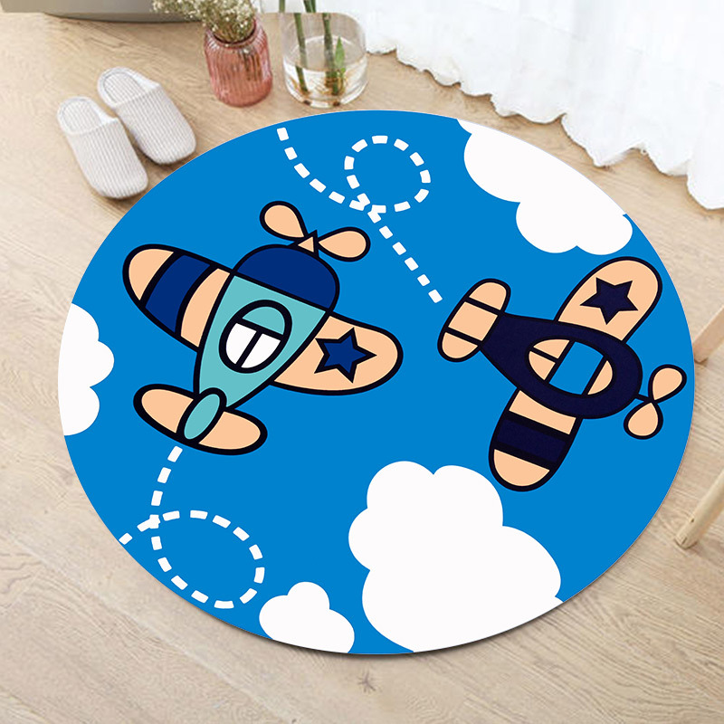 Cartoon children's non-slip wear-resistant carpet for living room for home use, American style, water absorbent 6