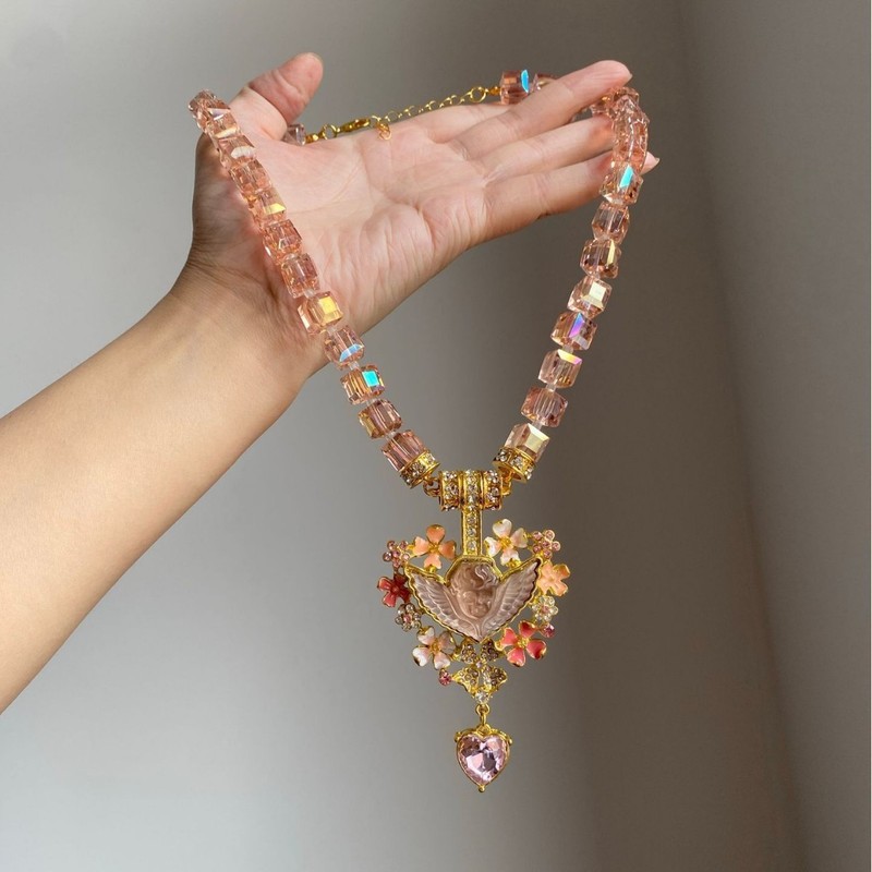 欧美金属风重工项链女小众甜酷设计感个性辣妹轻奢百搭潮流锁骨链|undefined