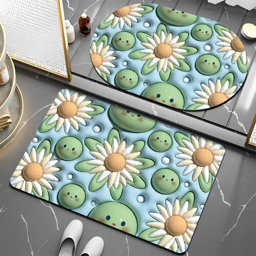 Crystal velvet floor mat, door mat, combination floor mat, bathroom non-slip mat, toilet mat, absorbent foot mat, entry mat