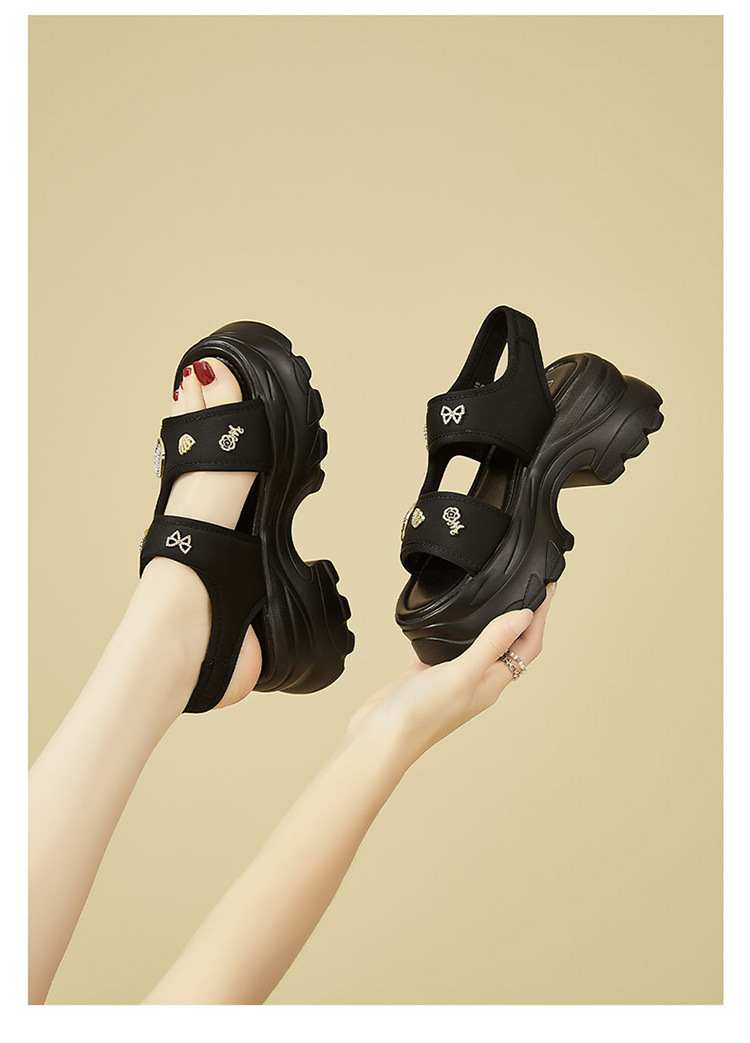 Sneaker đế dày nữ phong cách thể thao mùa hè 2025 – giày chunky đế cao dễ phối — 4625303115 Màu đen, 4625303115 Màu be chi tiết 8