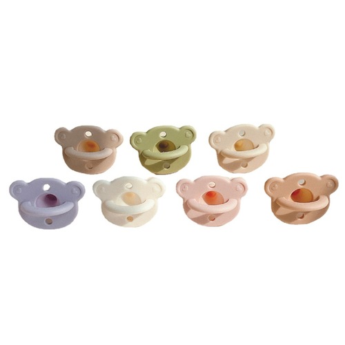 ins style Korean newborn baby anti-colic 0-6 months and over one year old sleeping type super soft silicone pacifier
