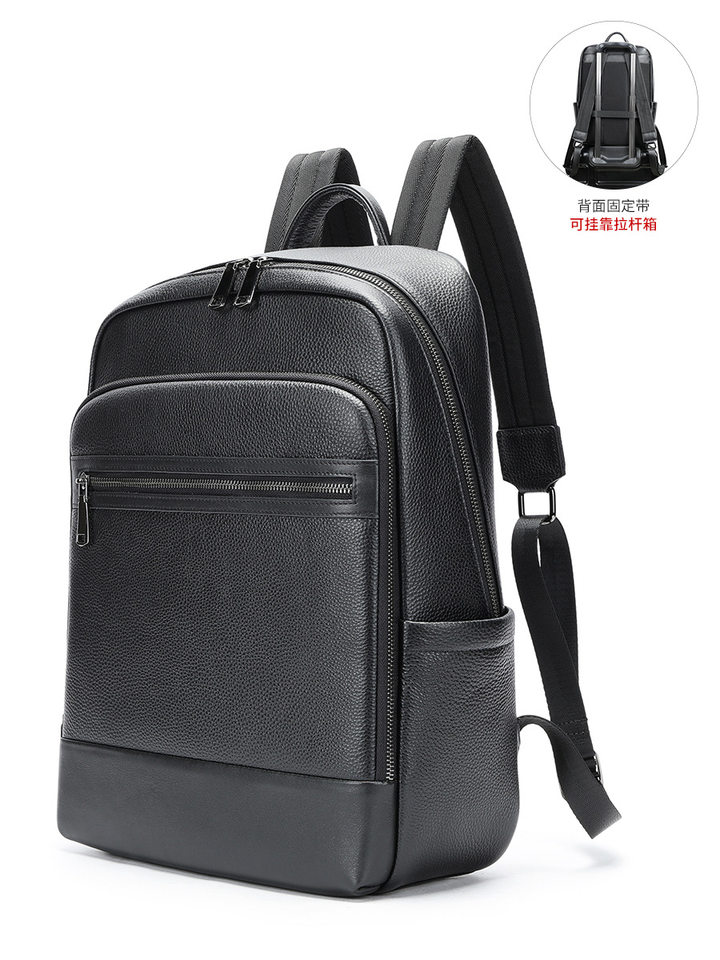 Ba lô nam da bò thật Marante 30×15×40 cm, túi đựng laptop 16 inch — Ba lô 332, Ba lô thường ngày 9008, 8486 Ba lô, Balo vân cá sấu 2283