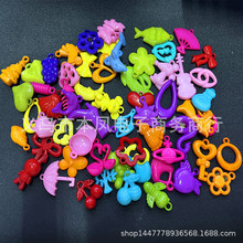 跨境彩色实色花朵动物亚克力吊装珠散珠DIY手链串珠饰品配件挂件