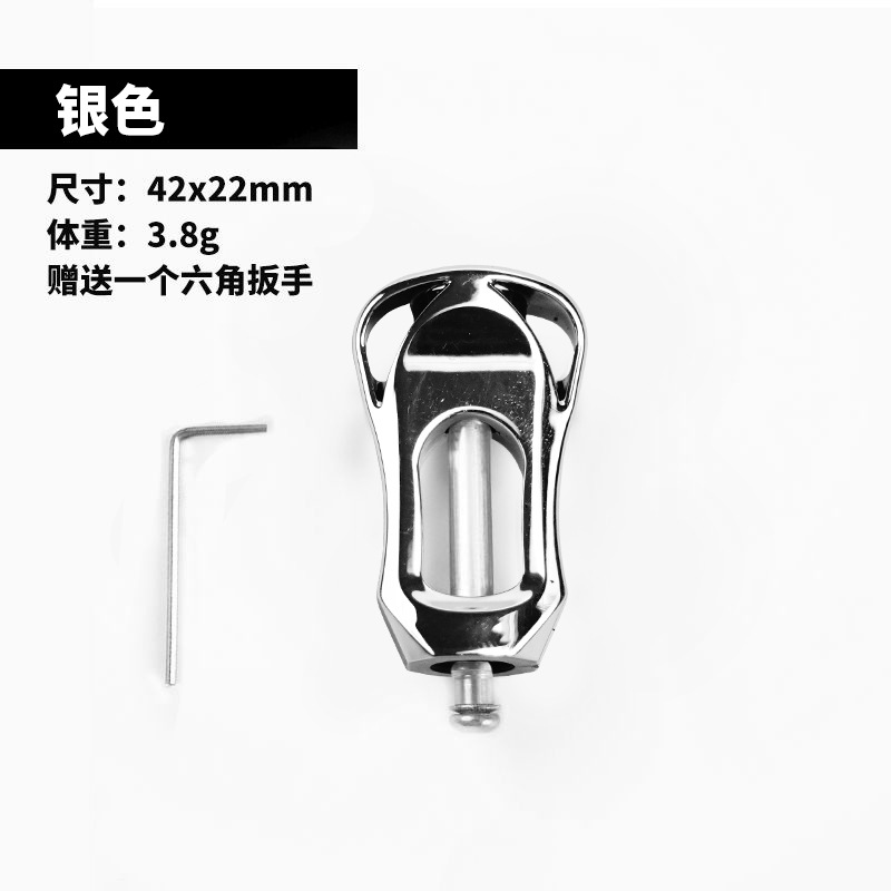 Dawa Bola de agarre hueco Luya accesorios de artes de pesca modificado ultraligero Bola de agarre transparente ligero pequeño carrete de pesca agarre