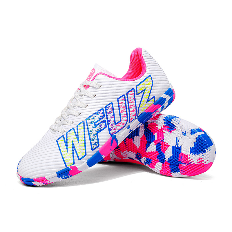 Nuevos zapatos de fútbol transfronterizos de clavos largos, zapatos de fútbol para hombres y mujeres, zapatos de fútbol para niños, zapatos de fútbol directos de fábrica de stock