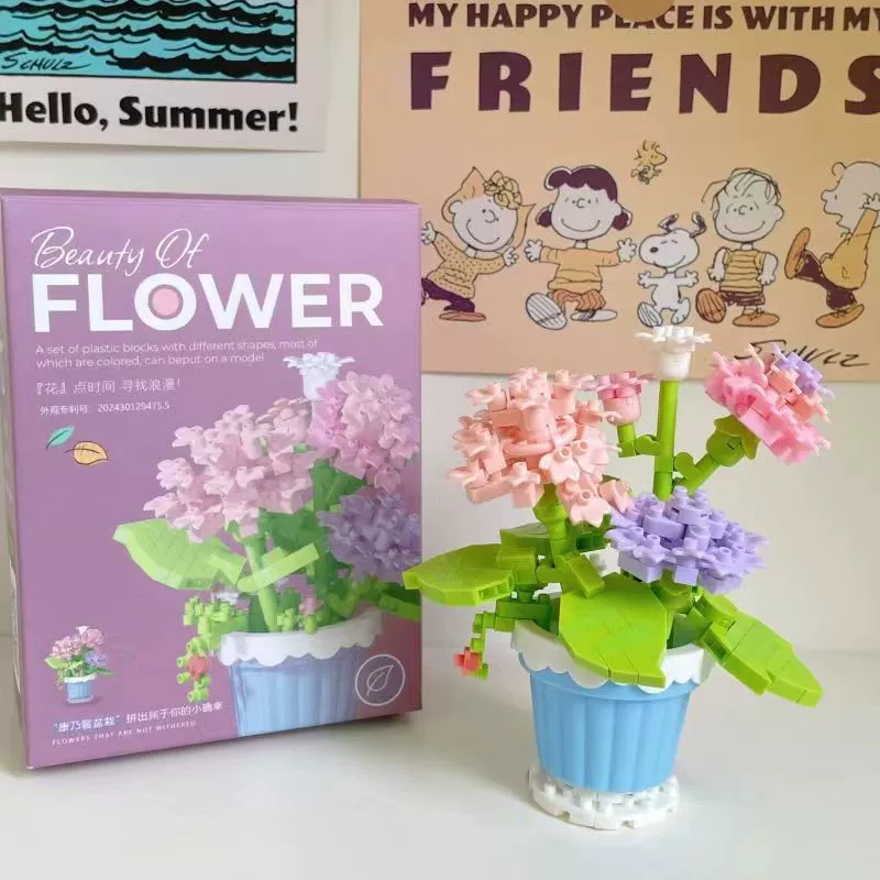 Building Set (Lego) Flower Constructor — Sunflower & Floral Models, Giftable Kits