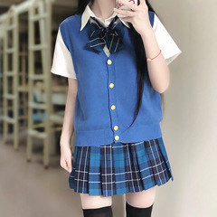 原创做工成品布澜同格A字对格jk格裙半身裙日系夏季学院风百褶裙