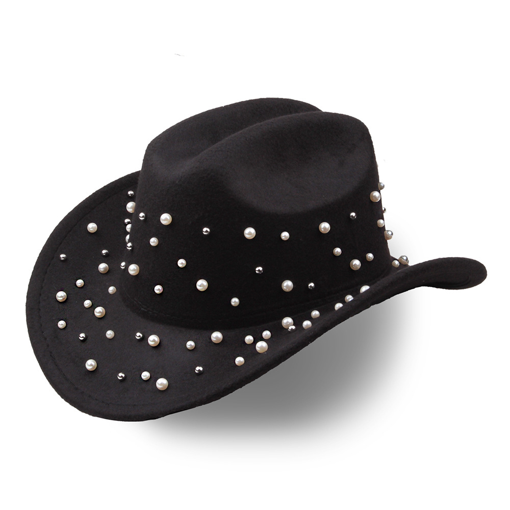 Sombrero de vaquero de fieltro – para bodas/fiestas temáticas, estilo western