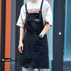 エプロン作業レストラン理髪師ネイルアート化粧サービス員男女工装ロゴ作業服