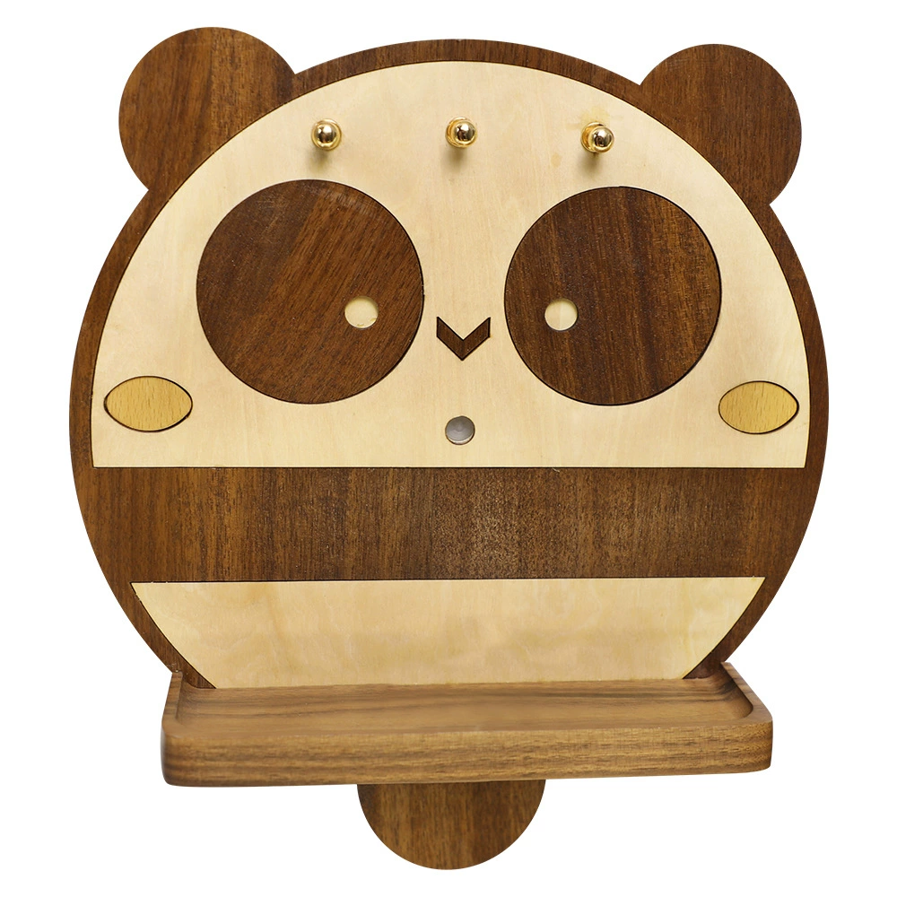 Мультяшная панда держатель деревянный декоративный кулон задний автоматический датчик лампы фабрика прямых волос