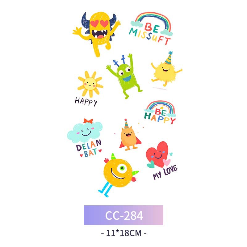 Transfronterizo en stock al por mayor de halloween colorido mariposa tatuaje pegatinas simulación sangrienta cicatriz pegatinas divertidas pegatinas impermeables