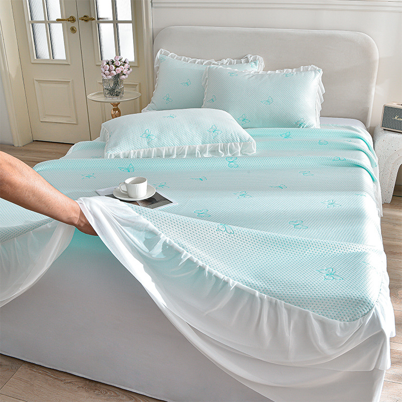 버터플라이 그린 베드 스커트 스타일 [A급 - 상쾌하고 시원하며 숙면]