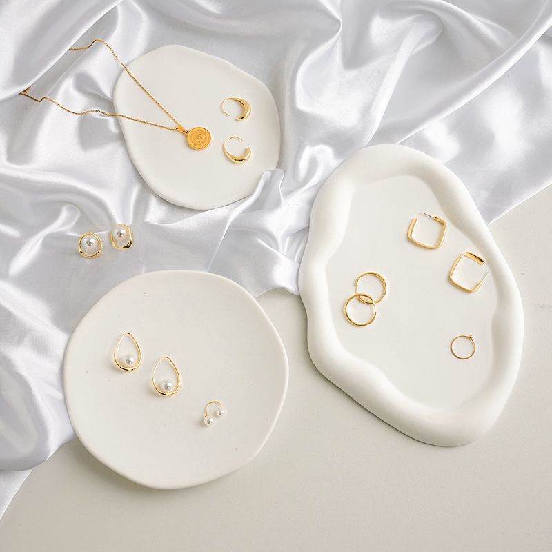 Jewelry Tray Gypsum Photo Ornaments Ins Style Pose Props Cloud Jewelry Nail Necklace Storage Display Rack