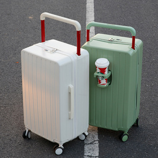 Wide tie rod luggage box universal wheel new 20 inch boarding box small lightweight travel code tie rod leather box men 24