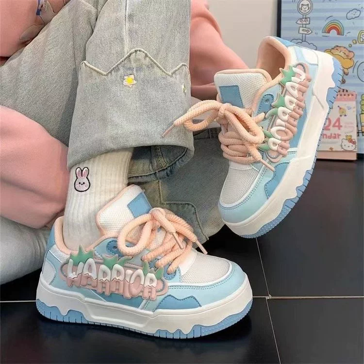 Женская обувь 2024 Летняя новая дышащая студенческая сетка обувь женская маленькая белая обувь для детей сетка толстая подошва повседневная спортивная доска обувь