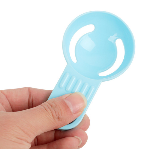 Egg white separator egg filter egg separator kitchen baking egg yolk protein separator color short handle egg spoon