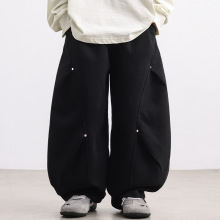 男童针织休闲裤春秋款中大童时尚韩范弯刀裤儿童宽松运动裤子跨境