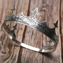 貴族歐美皇室國王金屬男士成人王冠歐洲風禮儀用品選美舞蹈頭冠